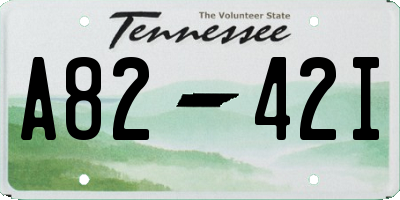 TN license plate A8242I