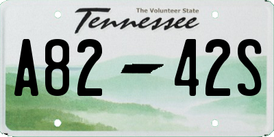 TN license plate A8242S