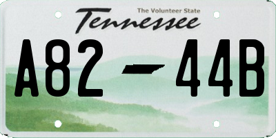 TN license plate A8244B