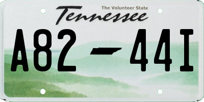 TN license plate A8244I