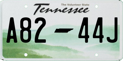 TN license plate A8244J