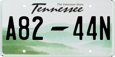TN license plate A8244N