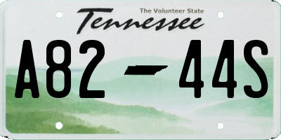 TN license plate A8244S