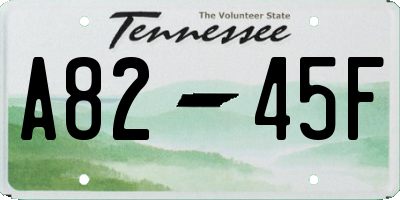 TN license plate A8245F