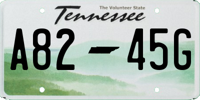 TN license plate A8245G