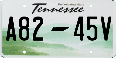 TN license plate A8245V