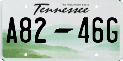 TN license plate A8246G