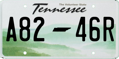 TN license plate A8246R