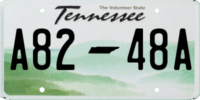 TN license plate A8248A