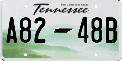 TN license plate A8248B