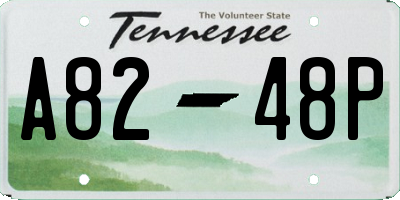 TN license plate A8248P