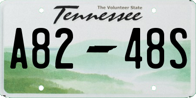 TN license plate A8248S