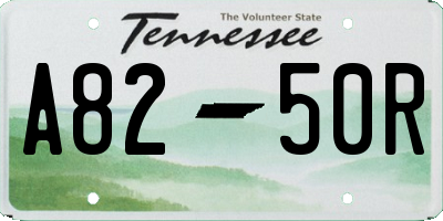 TN license plate A8250R