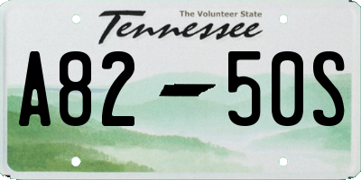 TN license plate A8250S