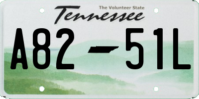 TN license plate A8251L