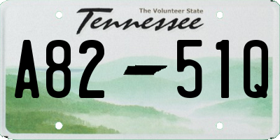 TN license plate A8251Q