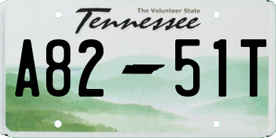 TN license plate A8251T