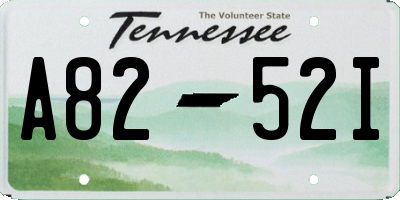 TN license plate A8252I