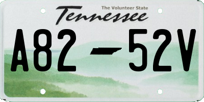 TN license plate A8252V