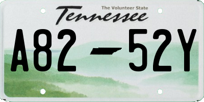 TN license plate A8252Y