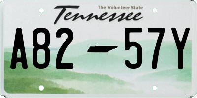 TN license plate A8257Y
