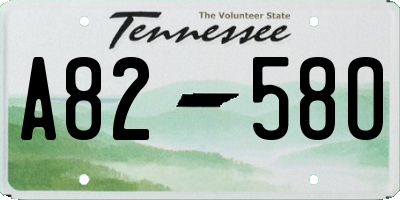 TN license plate A8258O