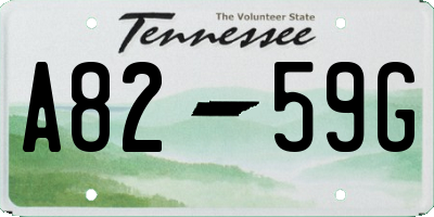 TN license plate A8259G