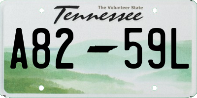 TN license plate A8259L