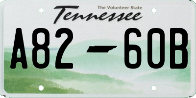 TN license plate A8260B