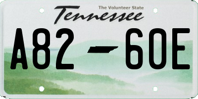 TN license plate A8260E