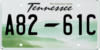 TN license plate A8261C