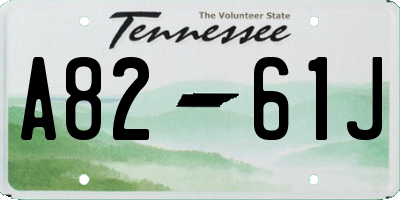 TN license plate A8261J