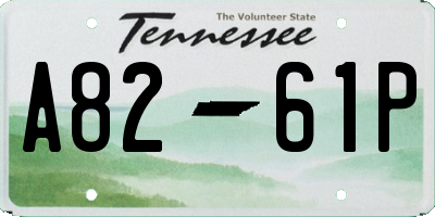 TN license plate A8261P