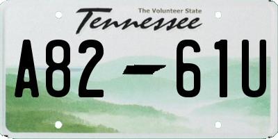 TN license plate A8261U
