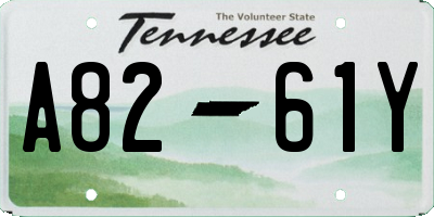 TN license plate A8261Y