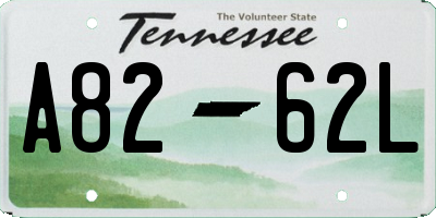 TN license plate A8262L