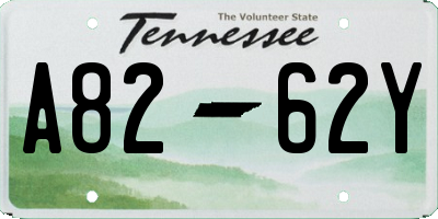 TN license plate A8262Y