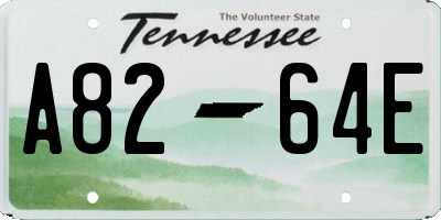TN license plate A8264E