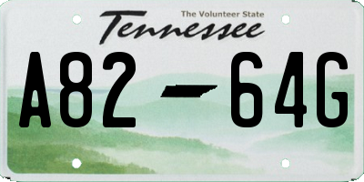 TN license plate A8264G