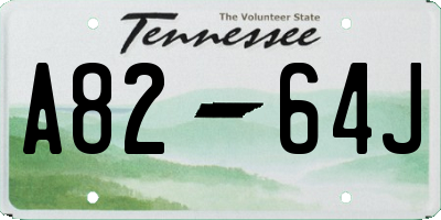 TN license plate A8264J