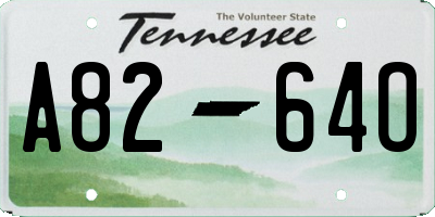TN license plate A8264O