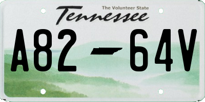 TN license plate A8264V