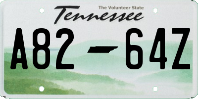 TN license plate A8264Z