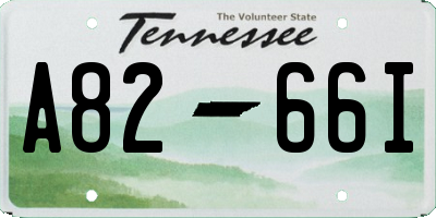 TN license plate A8266I