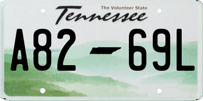TN license plate A8269L