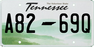TN license plate A8269Q