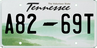 TN license plate A8269T