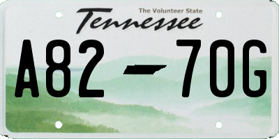 TN license plate A8270G