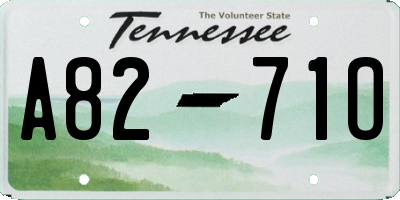 TN license plate A8271O