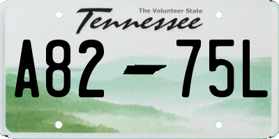 TN license plate A8275L